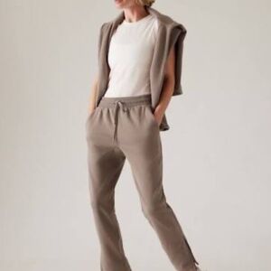 NWT Athleta Cozy Karma zip ankle jogger pants Small